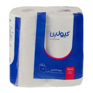 دستمال حوله 2 رول 4 لایه کیولین