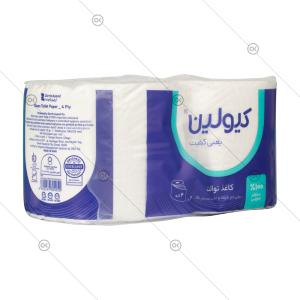 دستمال توالت 2 رول 4 لایه کیولین - سه‌رخ