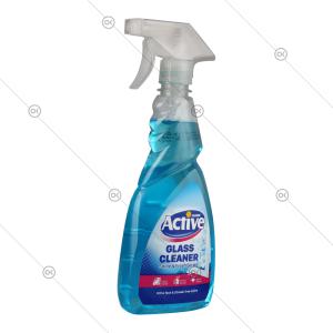 شیشه پاک کن shine & fresh آبی 500 گرمی اکتیو - سه‌رخ