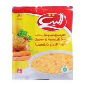 سوپ مرغ و ورمیشل 70 گرمی الیت