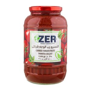 رب گوجه فرنگی شیشه 1500 گرمی ZER