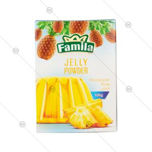 پودر ژله آناناس 100 گرمی فامیلا - پشت