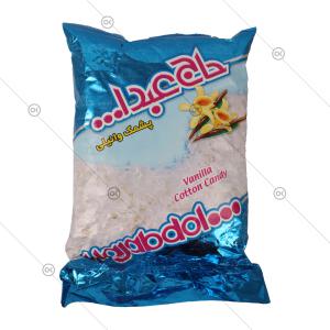 پشمک الیافی وانیلی 350 گرمی حاج عبدالله - سه‌رخ