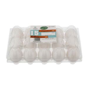 تخم مرغ سفید شانه مقوایی 30 عددی ترخون بانو