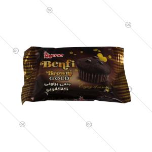 کیک براونی 45 گرمی بنفی درنا - سه‌رخ