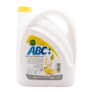 مایع ظرفشویی لیمویی 4لیتری آ ب ث پلاس پلاس