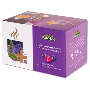 عصاره طبیعی گیاهی ویتامینه گل گاو زبان 14 عددی فامیلا