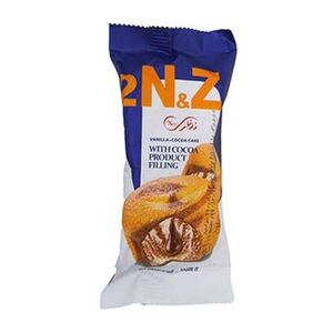 کیک ساده با مغزی کرم کاکائویی 60 گرمی نظری