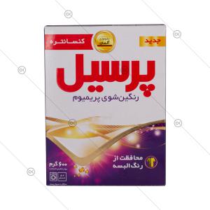 پودر لباسشویی ماشینی رنگین شوی پریمیوم 600 گرمی پرسیل - پشت