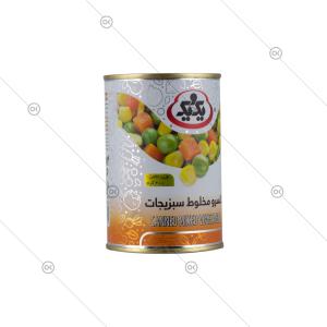 کنسرو مخلوط سبزیجات 410 گرمی یک و یک - سه‌رخ