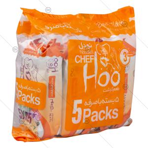 پک 5 عددی نودل گوشت 425 گرمی شف هو - سه‌رخ