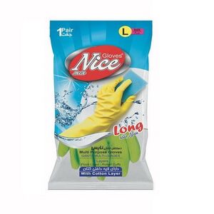 دستکش ساق کوتاه سایز بزرگ گلریز