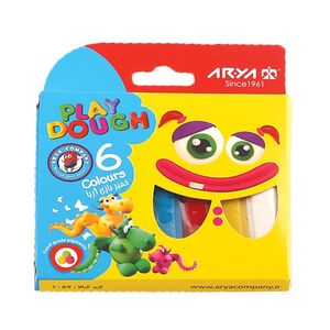 خمیر بازی جعبه مقوایی 7 رنگ آریا